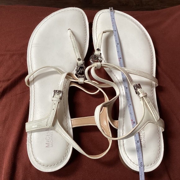 Michael Kors White Sandals Silver-tone Hardware Size unknown - Picture 3 of 10